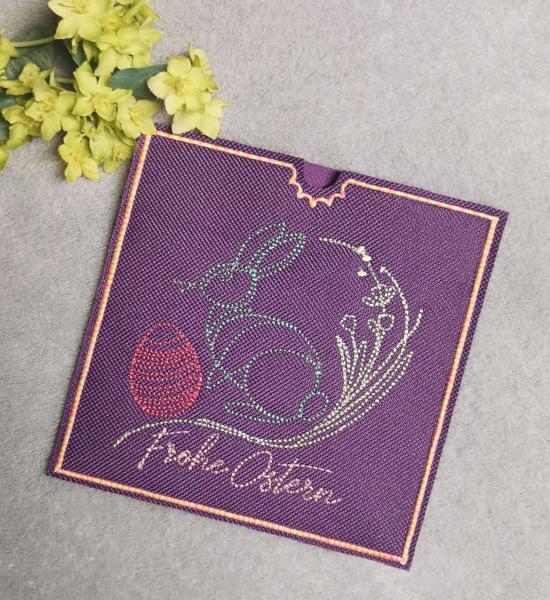 ITH - Stickdatei Schokoladenhülle Hase mit Ei